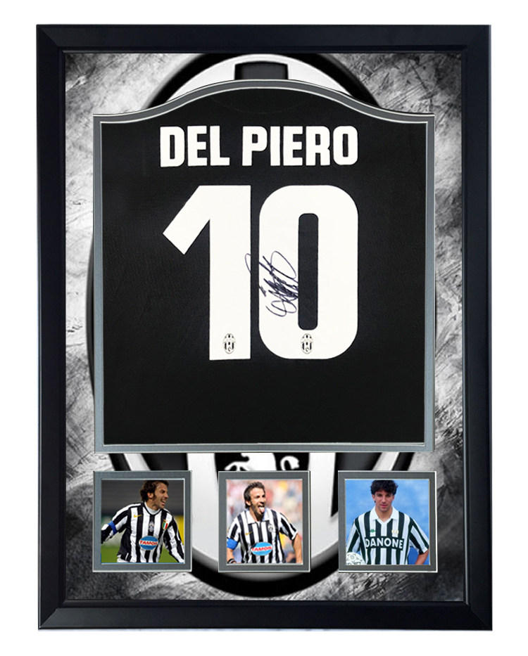 尤文图斯德尔皮耶罗亲笔签名足球球衣sa证书礼物文化