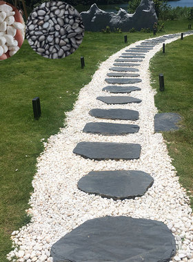 青石板汀步石草坪花园装饰庭院踏步石园林景观滑铺路垫脚石