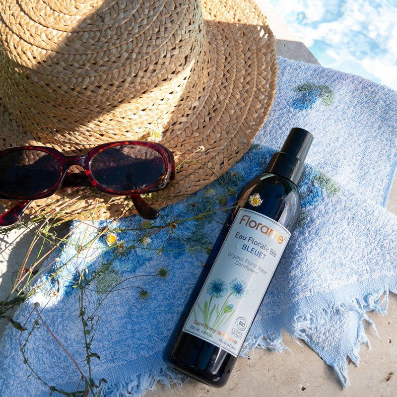 法国florame有机矢车菊纯露200ml喷雾去黑眼圈保湿补水舒缓爽肤水