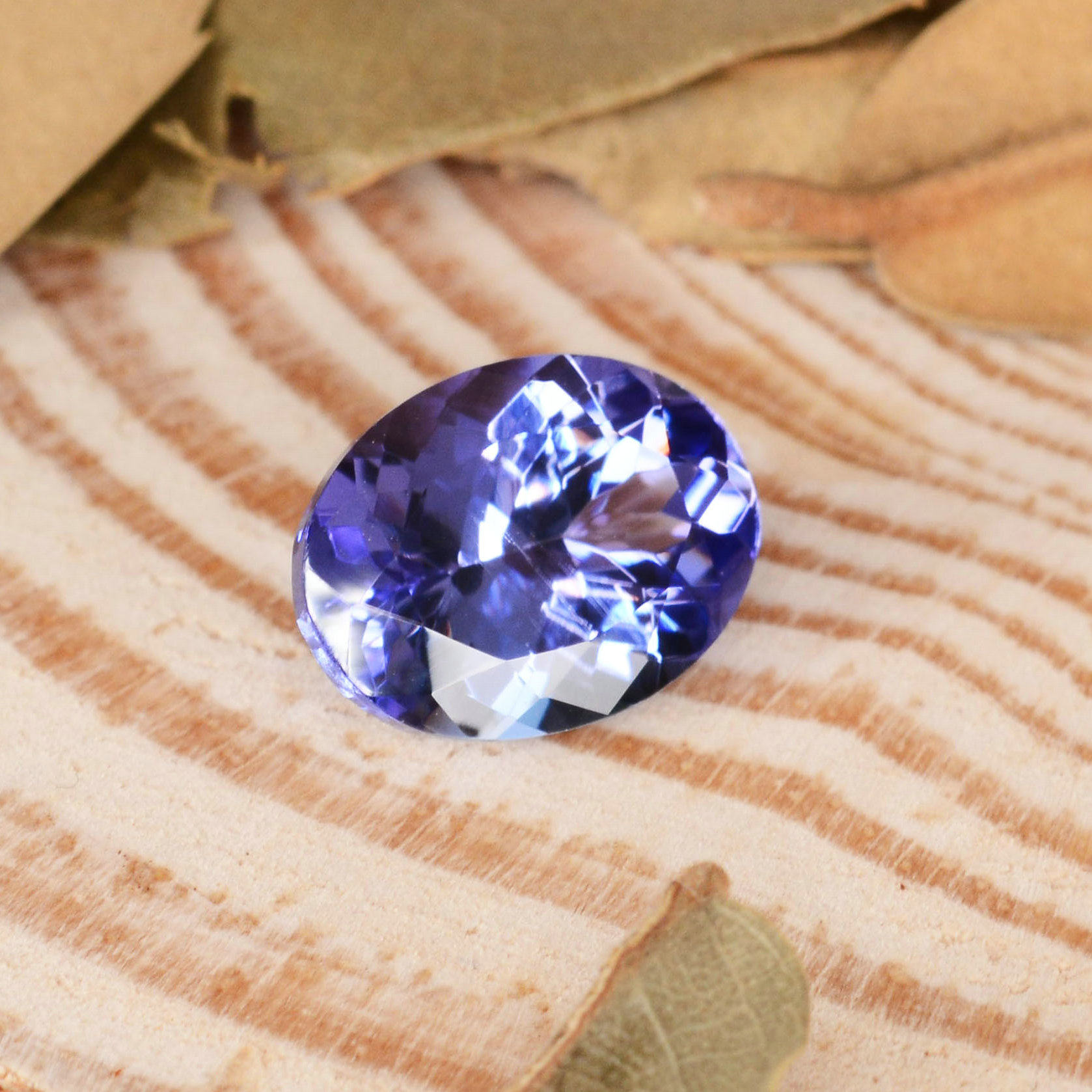 2.50克拉 天然坦桑石裸石 颜色浓 火彩闪 提供款式设计镶嵌4452