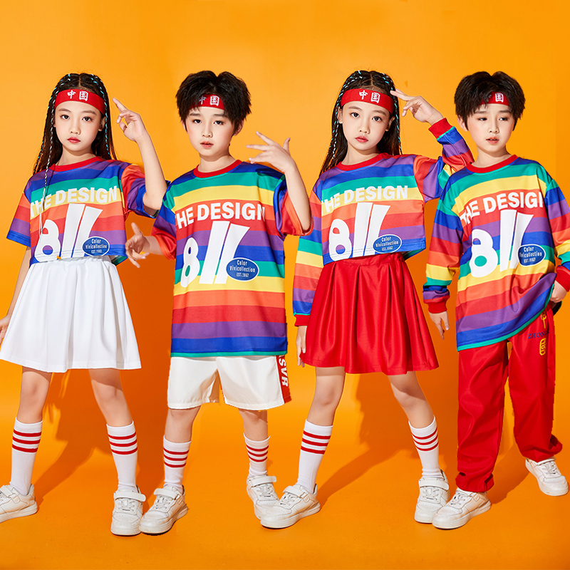 六一儿童演出服啦啦队舞蹈服中国风合唱表演服幼儿园小学生啦啦操