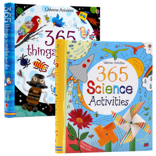 Usborne 365个科学实验游戏365 Science Activities创意手工练习things to make and do 英文原版儿童科普实验逻辑思维练习手工书