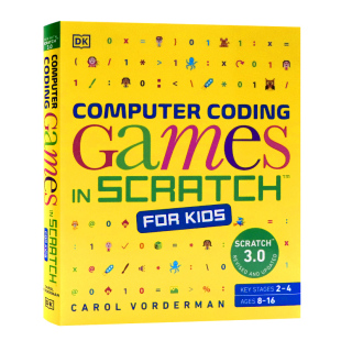 DK儿童Scratch计算机编码游戏英文原版 Computer Coding Games in Scratch for Kids 电脑编程指导少儿科普百科读物DK经典百科书籍