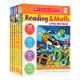 Scholastic出版社 阅读与数学练习册学前小学一二三四年级 英文原版 Reading & Math Jumbo Workbook Grade PreK1234 儿童教材教辅