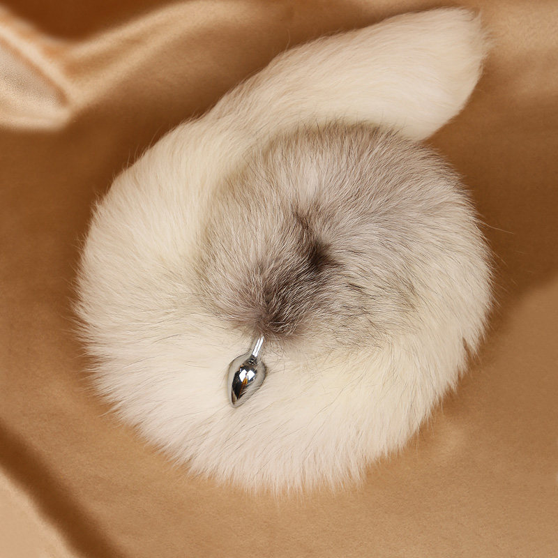 尾巴插件狐狸尾巴猫咪小号道具真毛大尾巴可拆卸狗狗扮演sp加长款