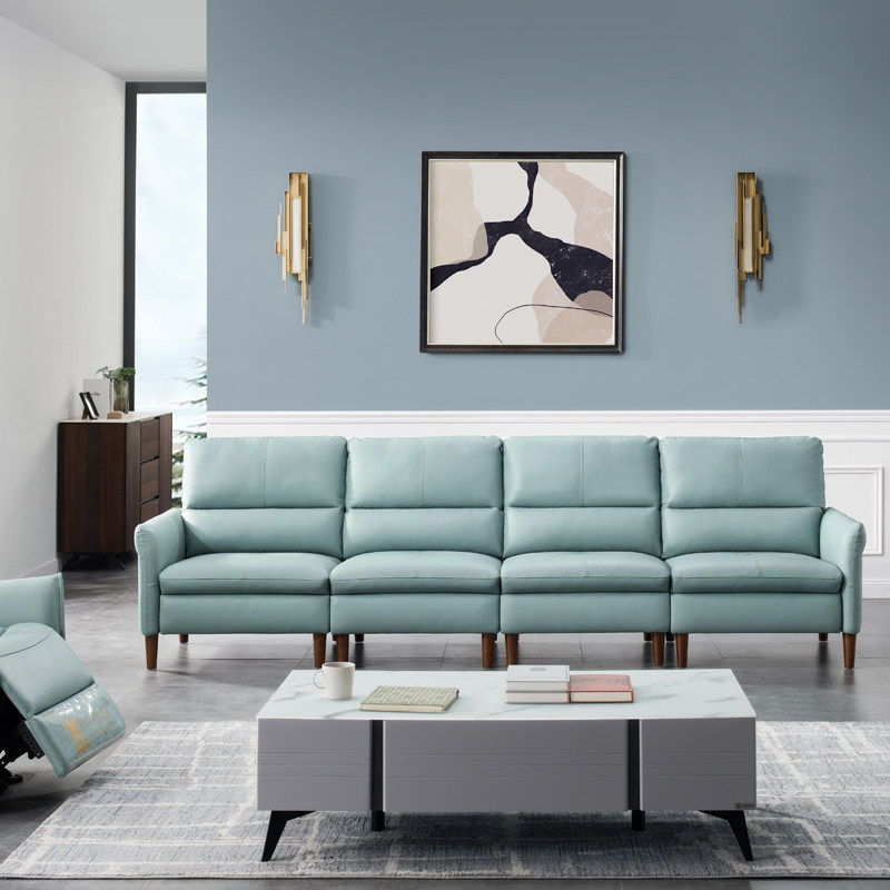 左右沙发真皮头层牛皮现代简约小户型客厅组合家具皮艺沙发5089