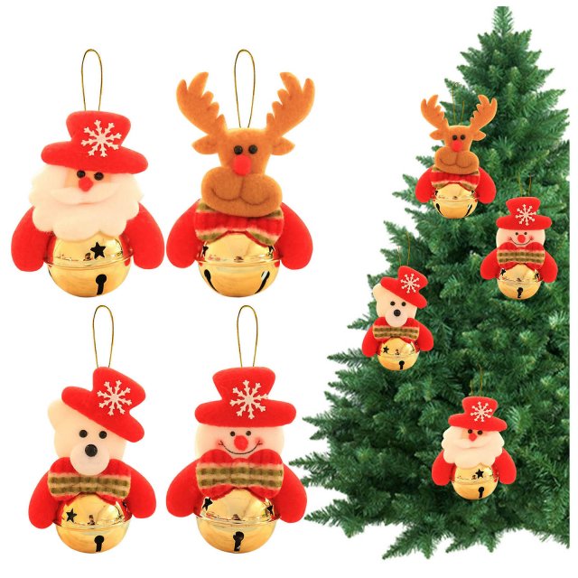 christmastreebellbowknotxmasfestivalhangingornament