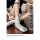 羊皮版~内增高银色单鞋女2025新款春秋蝴蝶结小个子玛丽珍小皮鞋