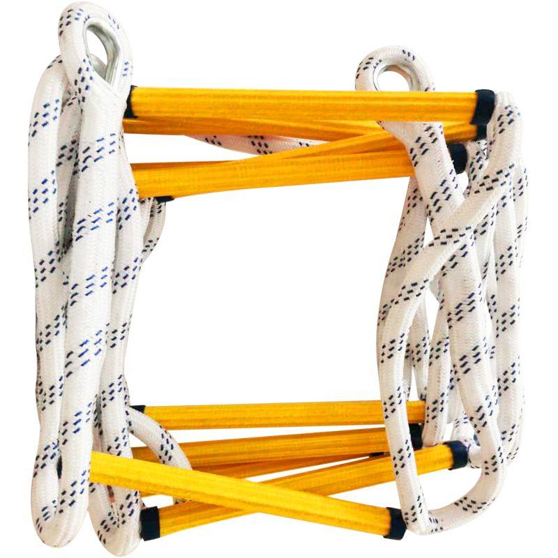 特价消防安全绳_消防救生软梯逃生梯树脂绳梯家用出租屋高楼攀爬救援