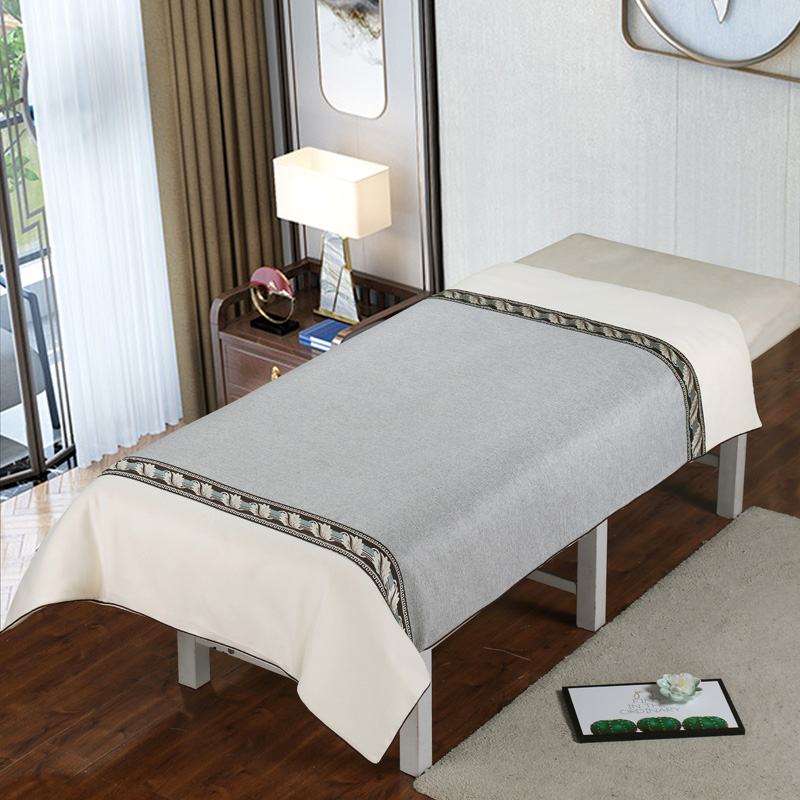 美容床被套美容院专用按摩床被罩单件纯棉纯色简约加厚四季可用
