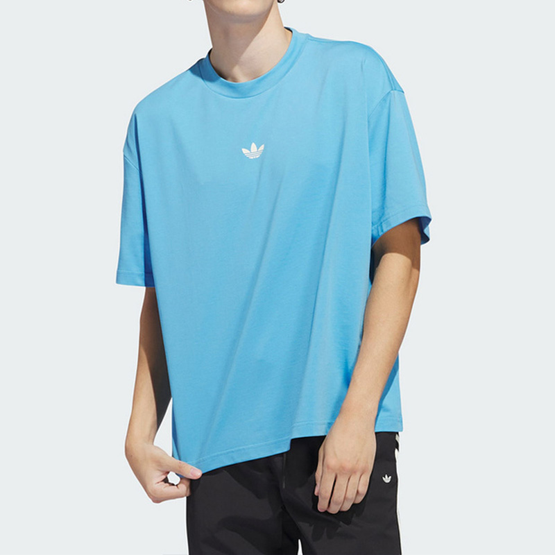 Adidas阿迪达斯三叶草男装女装2024夏季新款休闲短袖T恤IR6382