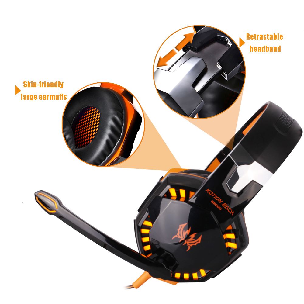 EACH G2000 Headset over-ear Wired Earphone Gaming Headphones在类目 影音电器, 耳机/耳麦中 - 来自Buy2taobao.com提供专业的淘宝代购服务