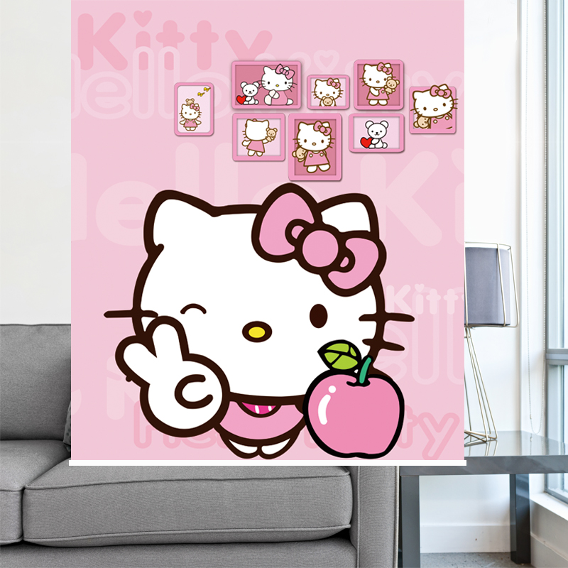 Hello Kitty Cartoon pattern Rolling curtain customized Children's bedroom kindergarten window Raju curtain door curtainin the Home Fabric , Curtains and curtain accessories , Rolling category - from Buy2taobao.com to provide professional Taobao agent buy service