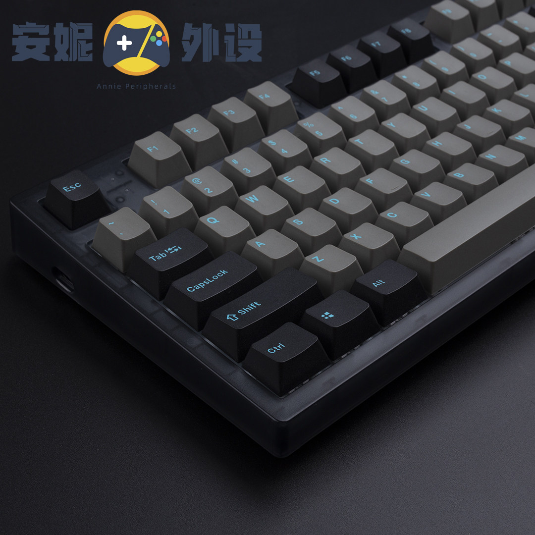 光头哥石墨青键帽oem高度二色pbt 123键盒装