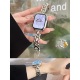 复古花朵设计金属链适用于苹果applewatchs978代65SE静静的表带