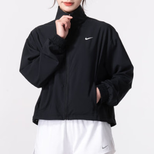 Nike耐克梭织薄款外套女正品速干透气防风衣户外跑步运动休闲上衣