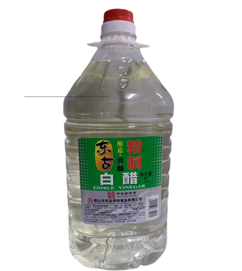 5L东古精制白醋大桶装商用餐饮酒店酿造食醋凉拌炒菜腌制调味包邮