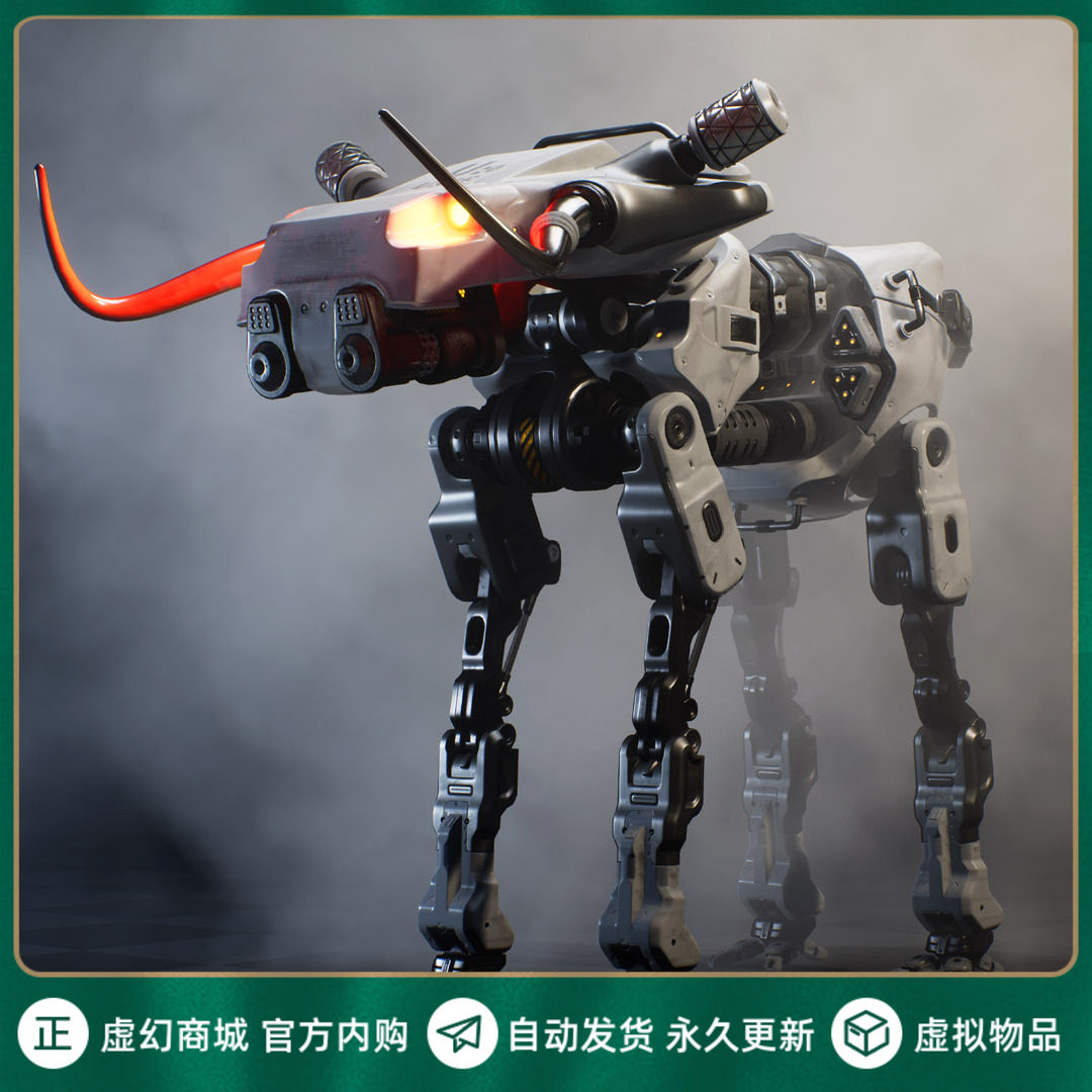 未来 科幻 牛形 机器人 角色 含动画 虚幻4 ue4 sci fi bull mech