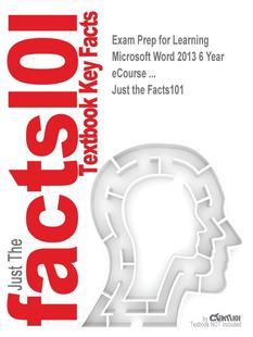 预售 按需印刷 Exam Prep for Learning Microsoft Word 2013 6 Year eCourse ...