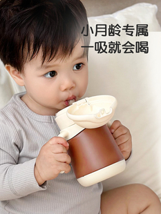 卡蜜迪◆316不锈钢带吸管学饮宝宝婴儿童保温水杯壶奶瓶防摔家用