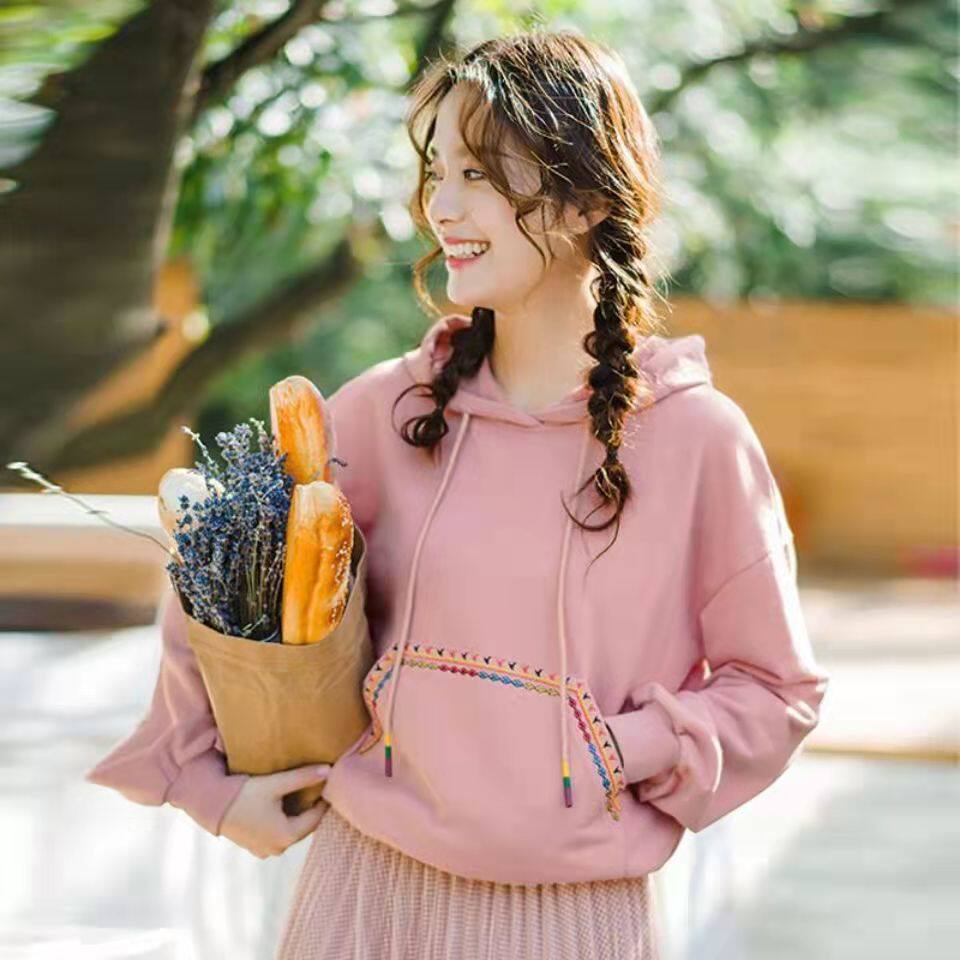 卫衣女连帽套头可爱