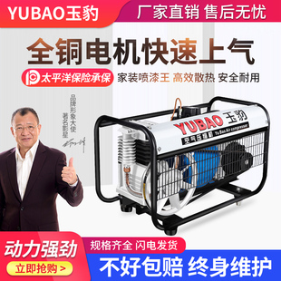 家装喷漆王空压机皮带式压缩机高压木工打气泵小型220V喷漆王打气