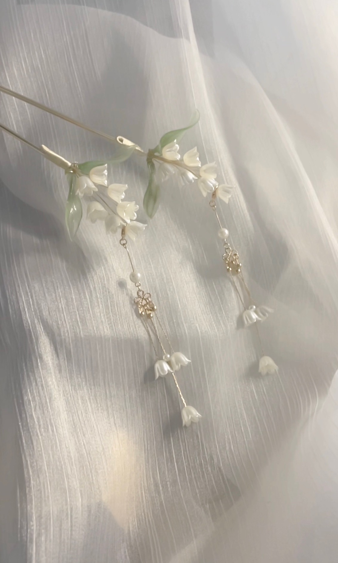 铃兰发簪天枝复古气质旗袍汉服簪子简约盘发中国风已售100新品淘宝