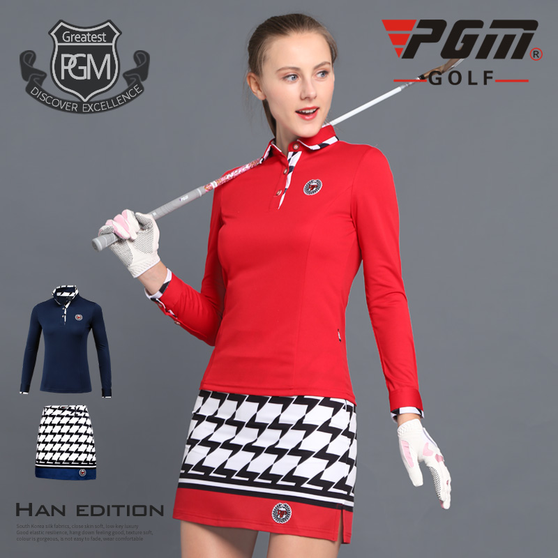 新款pgm新品!高尔夫秋冬季t恤
