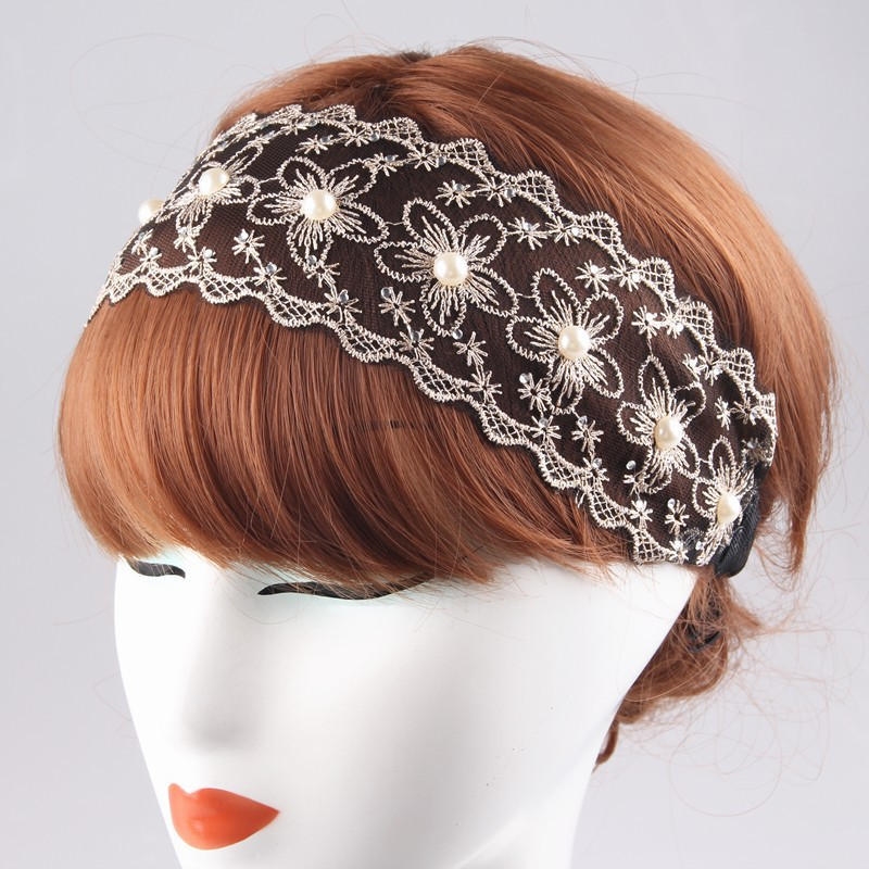 Fashion Style Girl Lace Hairband Flower Wide Turban Headband在类目 3C数码配件, 电子元器件市场, 开关/按钮, 其他开关元件及附件中 - 来自Buy2taobao.com提供专业的淘宝代购服务