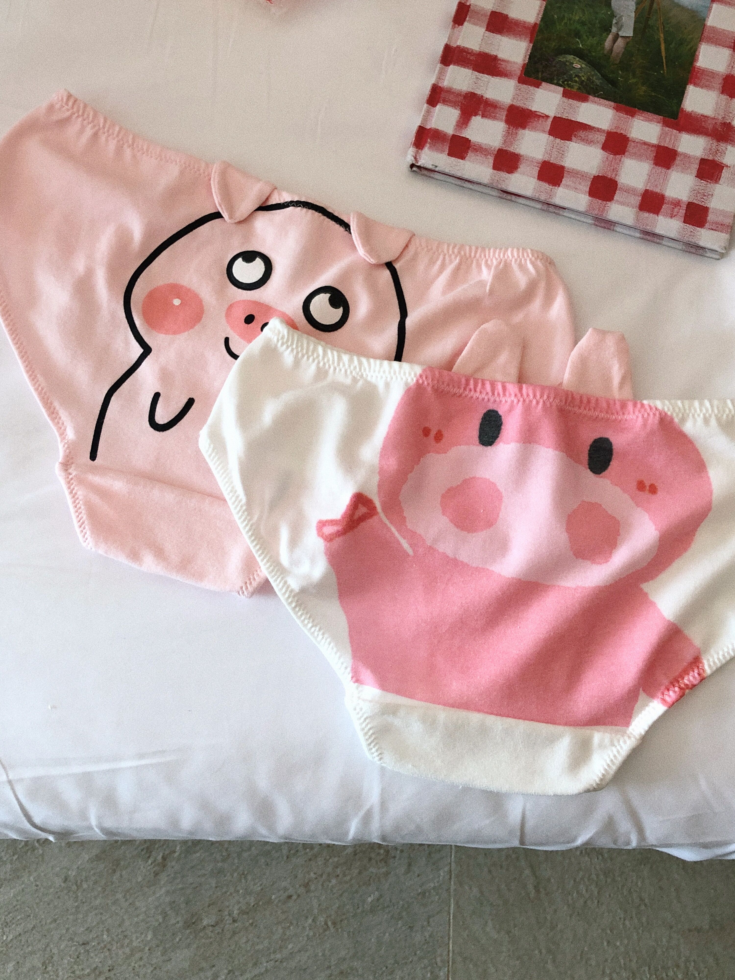 馨帮帮bra 2019夏季基础少女可爱卡通小猪三角裤学生纯棉内裤女