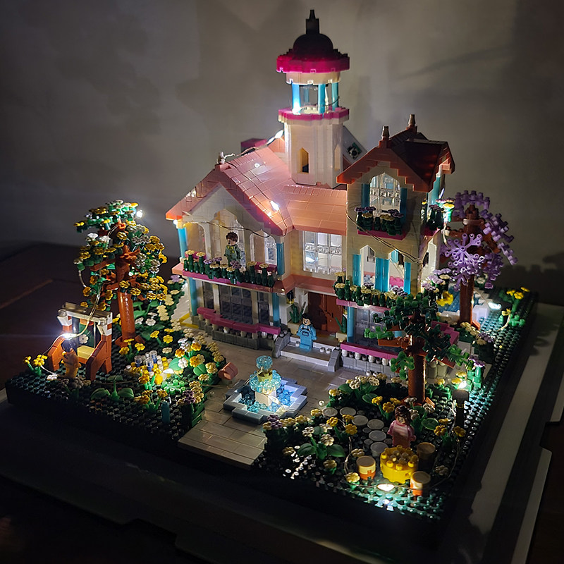乐高女孩系列成年高难度巨大型建筑别墅房子拼装公主城堡积木玩具