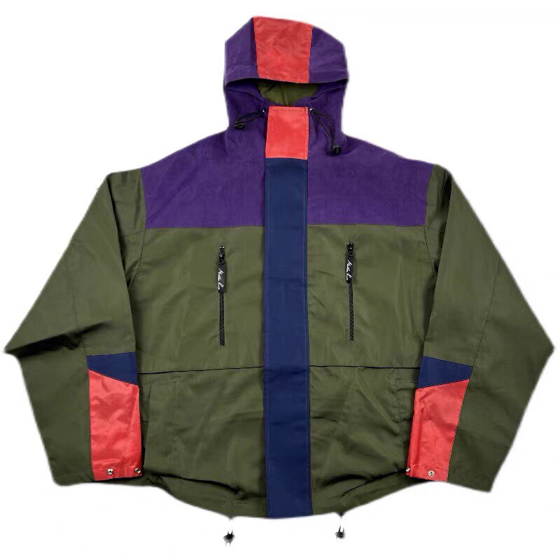 martine rose17ss archive拼接色尼龙外套夹克wookvibe同款冲锋衣