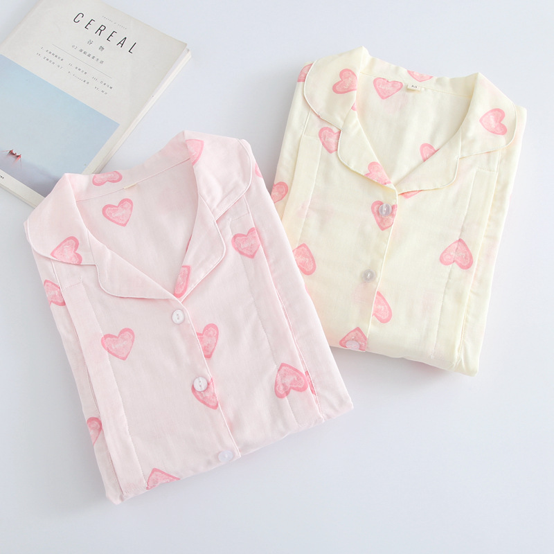 春夏薄款纯棉纱布哺乳月子服双层棉纱长袖孕妇睡衣产后喂奶家居服在类目 孕妇装/孕产妇用品/营养, 孕妇装, 套装中 - 来自Buy2taobao.com提供专业的淘宝代购服务