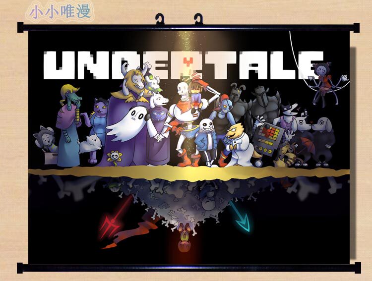 undertale传说之下frisk toriel sans undyne挂画海报卷轴壁画1