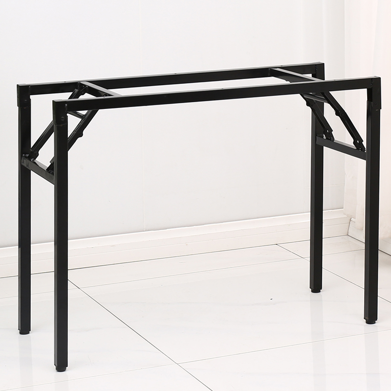 简易折叠桌脚架子课桌架桌腿办公桌架单双层弹簧架对折架支架会议
