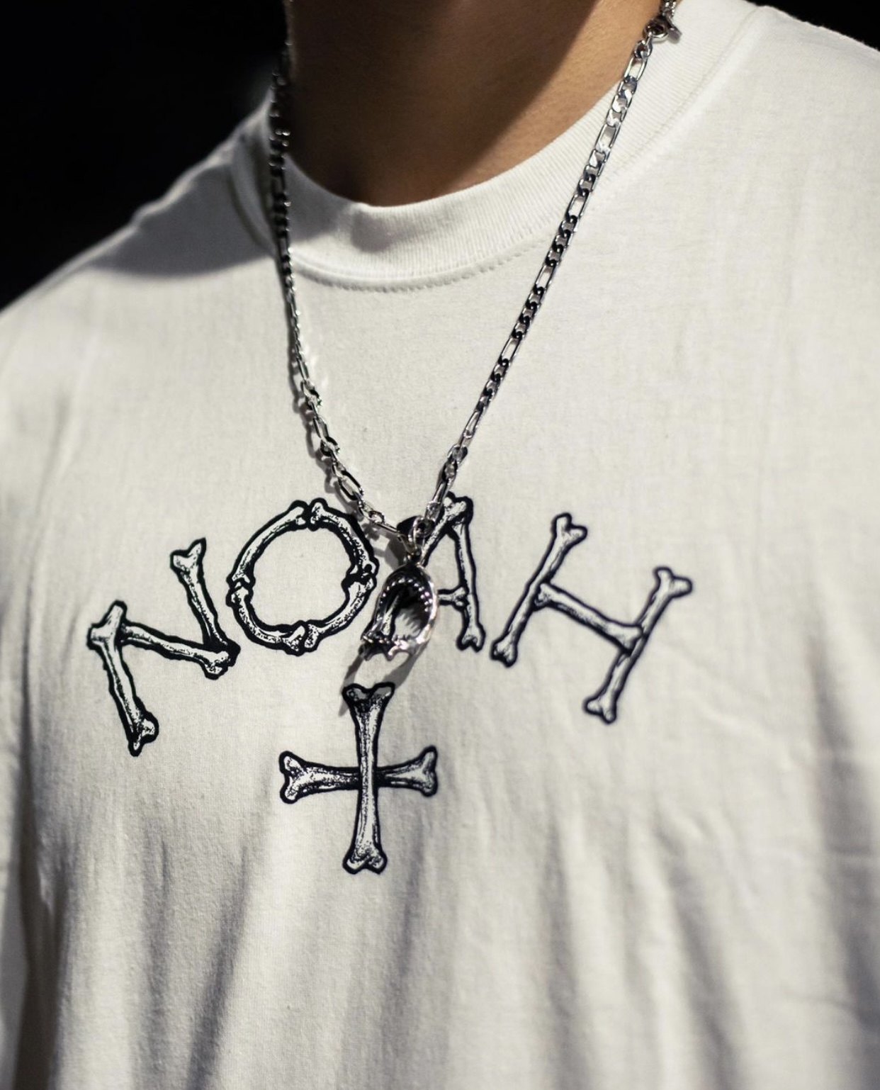 defans noah bones core logo十字架骨头印花短袖纯棉男美潮街头