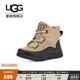 UGG童鞋23冬季儿童雪地靴系带搭扣大童时尚短靴 1143780K