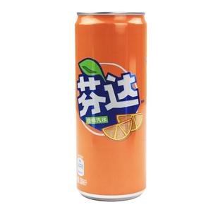 芬达橙味汽水330ml *24听细长罐 摩登罐罐装碳酸饮料 高罐芬达