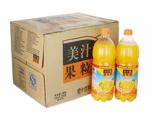 美汁源果粒橙1.25l整箱图片