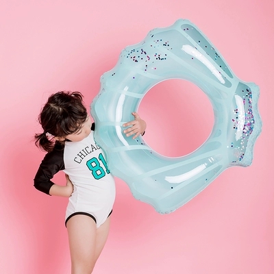 ins网红亮片贝壳游泳圈儿童加厚宝宝救生圈女孩子充气浮圈腋下圈在类目 玩具/童车/益智/积木/模型, 游泳池/戏水玩具, 婴儿/儿童游泳圈中 - 来自Buy2taobao.com提供专业的淘宝代购服务