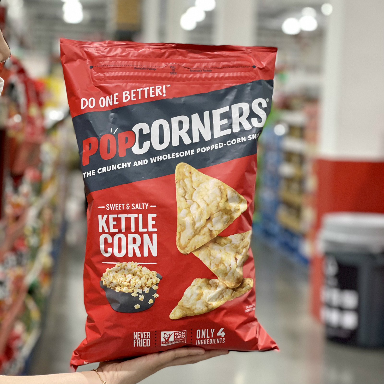 美国popcorners玉米片咸甜味567g爆米花脆片进口薯片休闲零食小吃