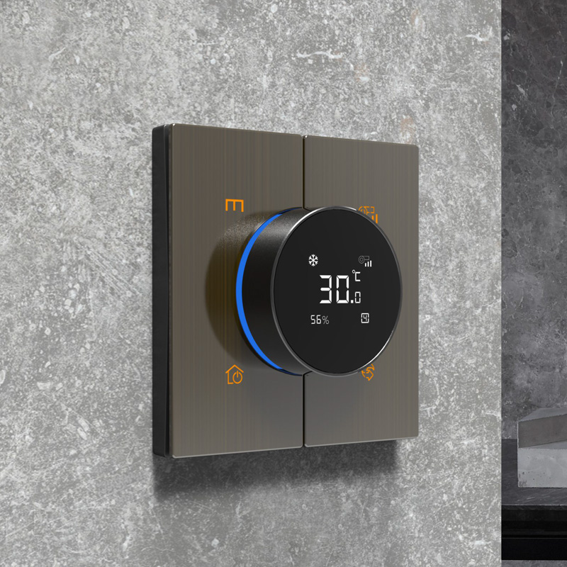 涂鸦智能中央空调温控面板旋钮液晶面板手机远程控制天猫精灵控制