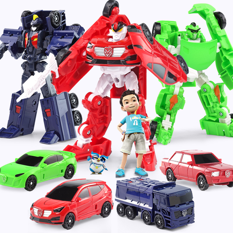 新款咖宝车神汽车变形机器人王牌车手玩具男孩卡宝伽阿大全哈他保