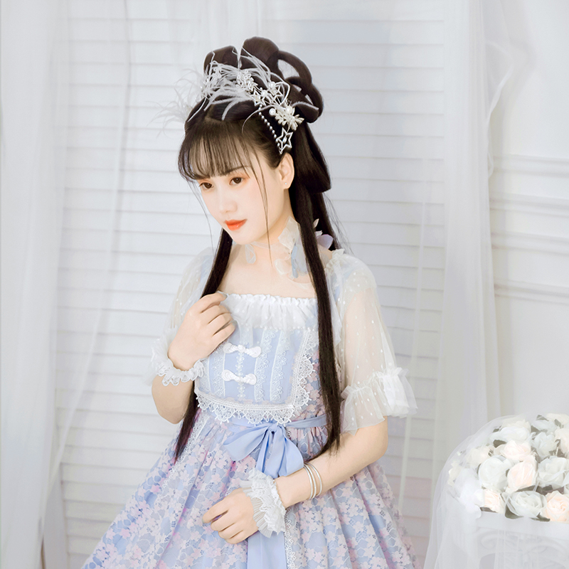 清仓现货包邮原创正品女夏Lolita呲甜可爱洛丽塔雪纺短袖衬衫|ruв категории плесень играть/Аниме/вокруг/cos/настольные игры, вторичный элемент Лолита, Лолита/мягкая одежда/переплет - от Buy2taobao.com для оказания профессиональной услуги покупки агента Taobao