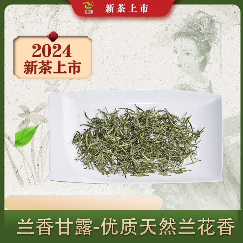 2024新茶踏雪露芽兰妃兰花香茶  蒙顶雪芽兰花茶浓香型特级