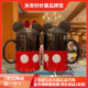 上海迪士尼国内代米奇卡通陶瓷马克杯可爱带盖水杯子咖啡牛奶茶杯