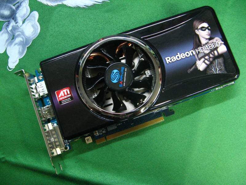 拆机蓝宝石迪兰恒进hd4860 hd4870 512m 1g 256b d5 pcie游戏显卡