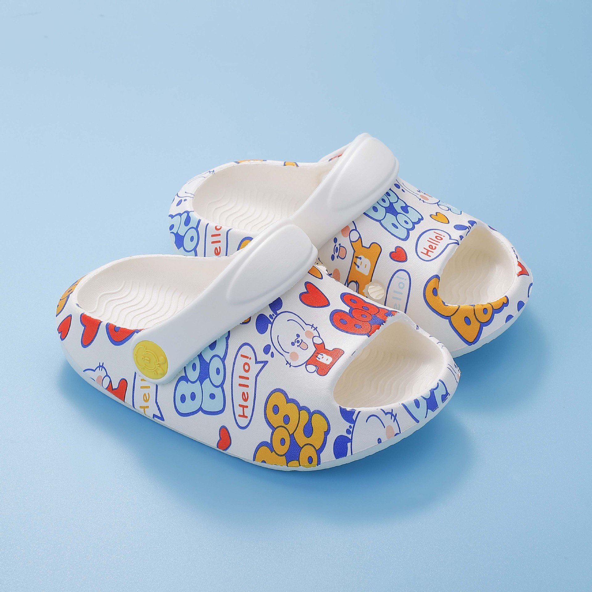 巴布豆洞洞儿童凉拖鞋幼儿2岁半1沙滩夏防滑宝宝室内女男婴儿小童