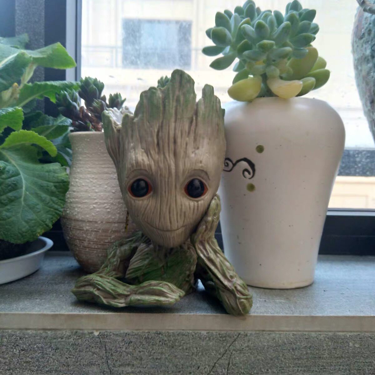 小树人格鲁特多肉小花盆可爱盆栽手办笔筒创意个性小摆件桌面装品