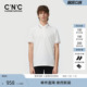 CNC男装春夏新款字母LOGO撞色翻领短袖纯棉轻奢polo衫男